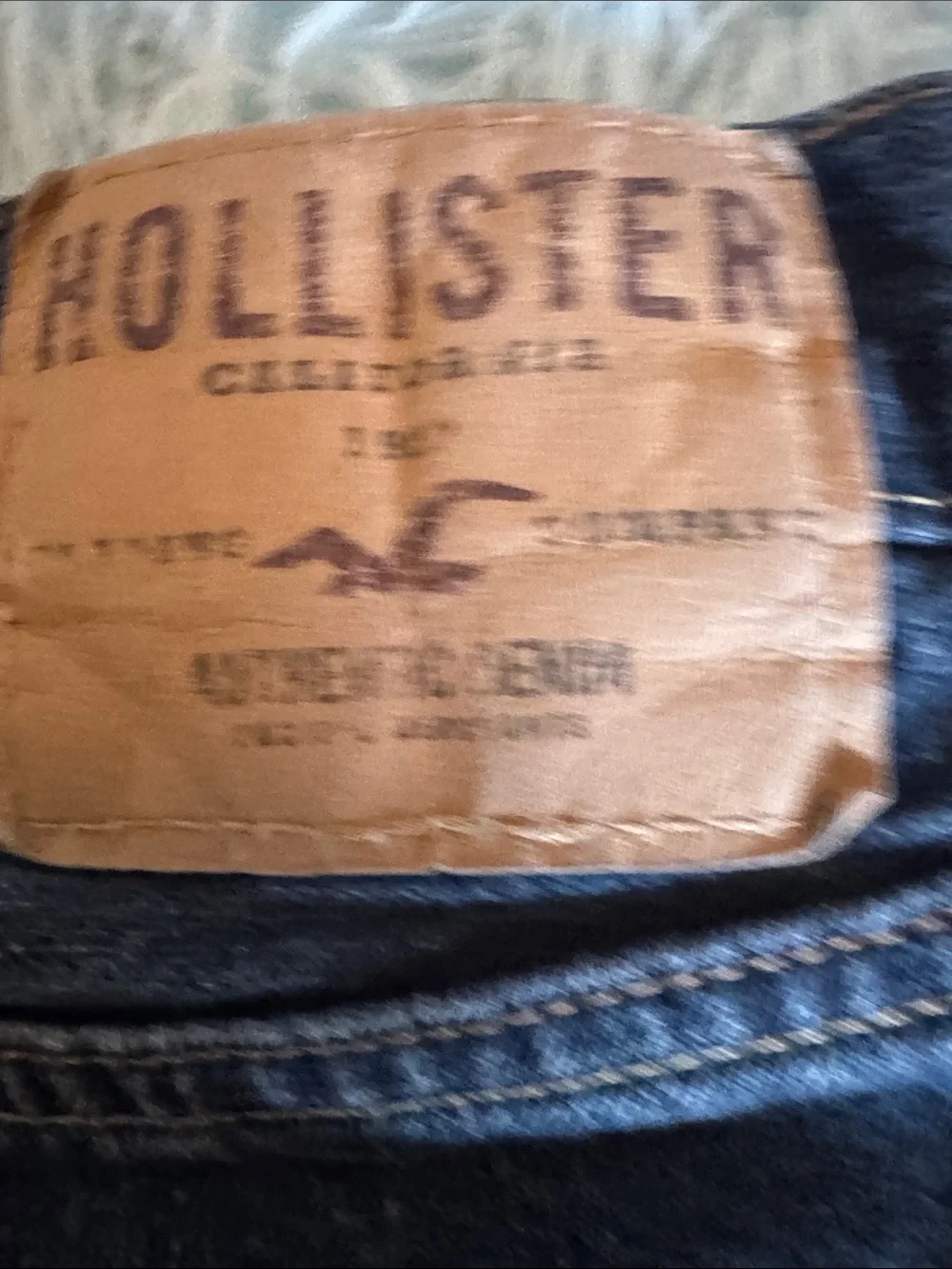 Hollister button fly slim Straight Jeans - Black 28x30